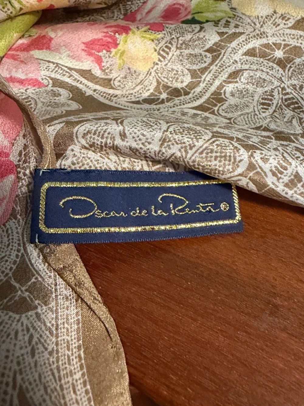 Vintage Oscar de la Renta Silk scarf